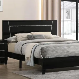 MAGDEBURG Cal.King Bed, Black MAGDEBURG Cal.King Bed, Black