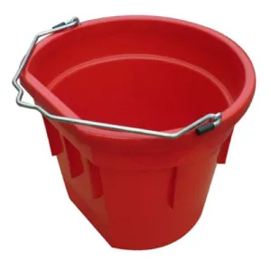 Master Rancher MR20QP/FSB-RED 20-Quart Red Flat Back Sided Utility Bucket Pail - Quantity of 10 Master Rancher MR20QP/FSB-RED 20-Quart Red Flat Back Sided Utility Bucket Pail - Quantity of 10