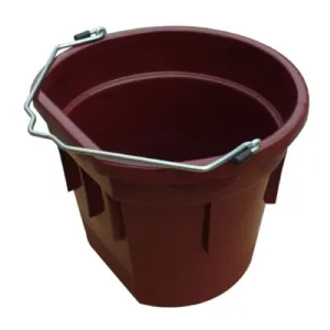 Master Rancher MR20QTP/FSB-BRK RED 20-Quart Deep Red Flat Back Sided Utility Bucket Pail - Quantity of 5 Master Rancher MR20QTP/FSB-BRK RED 20-Quart Deep Red Flat Back Sided Utility Bucket Pail - Quantity of 5