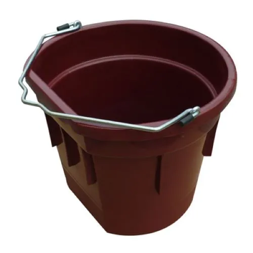 Master Rancher MR20QTP/FSB-BRK RED 20-Quart Deep Red Flat Back Sided Utility Bucket Pail - Quantity of 5