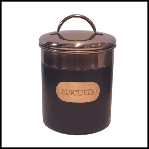 Metal Tin 3.89 Litres - Black & Copper Metal Tin 3.89 Litres - Black & Copper