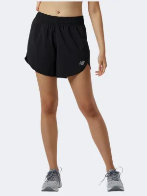 New Balance Accelerate 5 Inch Short Women Performance Short Black New Balance Accelerate 5 Inch Short Women Performance Short Black