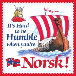 Norwegian Gift Magnet Tile Humble Norsk Norwegian Gift Magnet Tile Humble Norsk