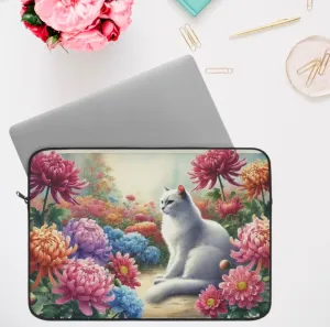 November Birth Flower - Cat Lover - Laptop Sleeve November Birth Flower - Cat Lover - Laptop Sleeve