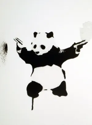 Panda with Guns – Banksy – Pop Art Painting - Posters Panda with Guns – Banksy – Pop Art Painting - Posters