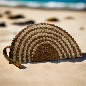 Pandan Leaf Half Moon Clutch Pandan Leaf Half Moon Clutch