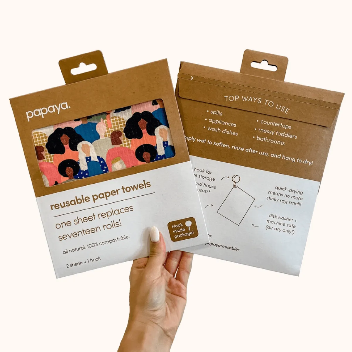 Papaya Reusable Towels