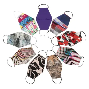 Pattern Busy Face Covering Mask Stretchy Reusable Washable Viscose Pattern Busy Face Covering Mask Stretchy Reusable Washable Viscose
