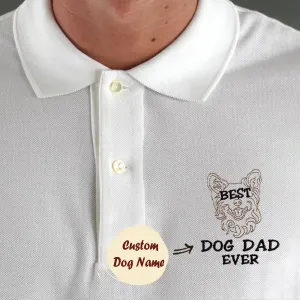 Personalized Best Corgi Dog Dad Ever Embroidered Polo Shirt, Custom Polo Shirt with Dog Name, Best Gifts For Corgi Lovers Personalized Best Corgi Dog Dad Ever Embroidered Polo Shirt, Custom Polo Shirt with Dog Name, Best Gifts For Corgi Lovers