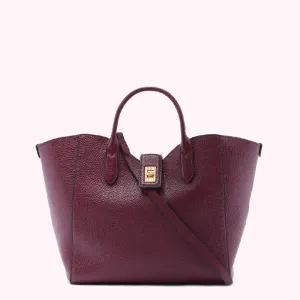 PLUM LIP TURNLOCK MORTIMER HANDBAG PLUM LIP TURNLOCK MORTIMER HANDBAG