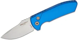 Pro-Tech LG401-Blue SBR Short Bladed Rockeye Folding Knife 2.5in CPM S35VN Steel Blade Blue Aluminum Handles Pro-Tech LG401-Blue SBR Short Bladed Rockeye Folding Knife 2.5in CPM S35VN Steel Blade Blue Aluminum Handles