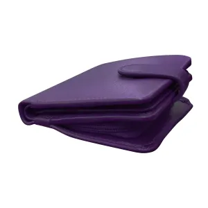 Purple-Small Euro Rfid Leather Wallet Purple-Small Euro Rfid Leather Wallet
