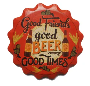 "Good Friends, Good Beer, Good Times" Coaster Set "Good Friends, Good Beer, Good Times" Coaster Set