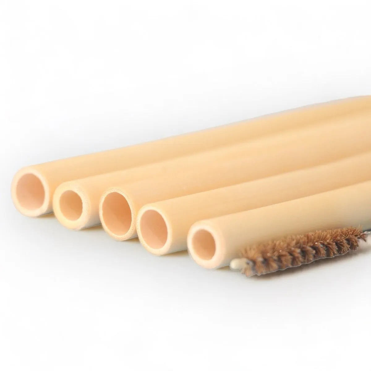 Reusable Bamboo Straws with Cleaner (Set of 5)