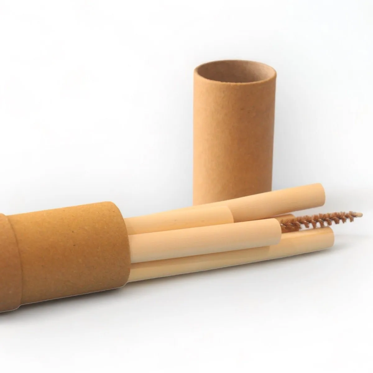 Reusable Bamboo Straws with Cleaner (Set of 5)
