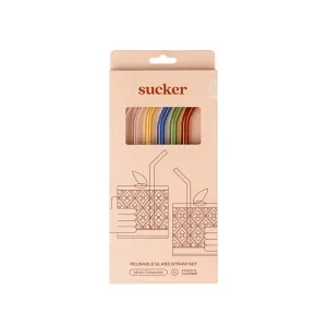 Reusable Glass Drinking Straws -multi-coloured Reusable Glass Drinking Straws -multi-coloured