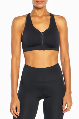 Savannah Seamless Front Zip Sports Bra Savannah Seamless Front Zip Sports Bra