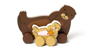 Sea Otter Big and Little Wooden Roller Sea Otter Big and Little Wooden Roller