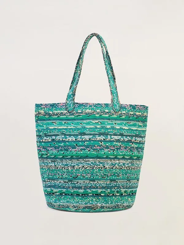 Shopping Basket Turquoise Blue