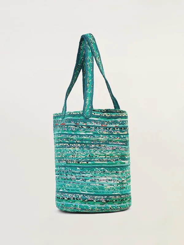 Shopping Basket Turquoise Blue