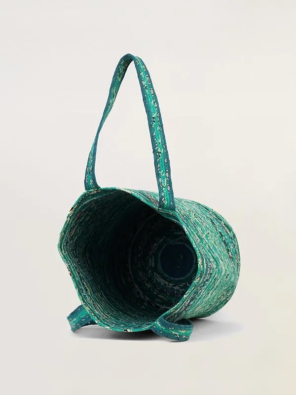 Shopping Basket Turquoise Blue