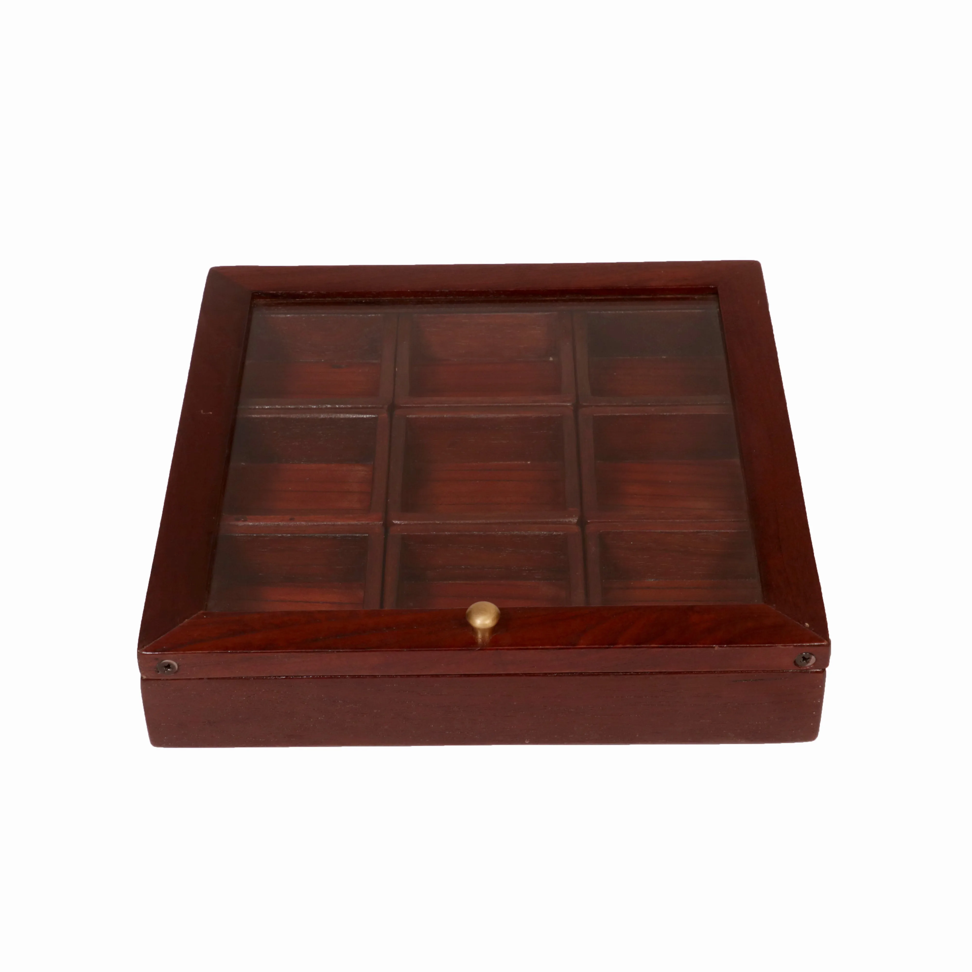 Solid Indian Teak wood Masala Box
