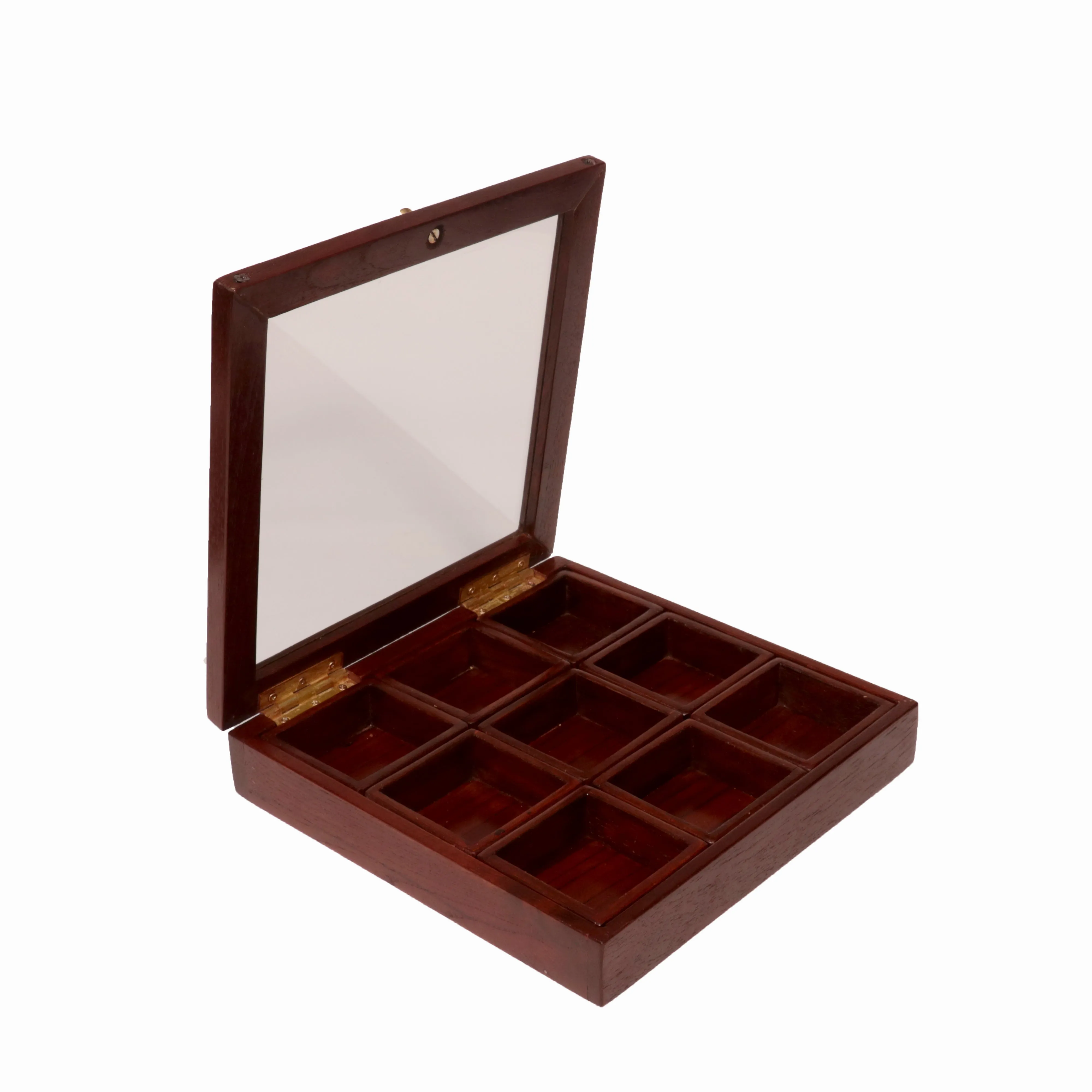 Solid Indian Teak wood Masala Box