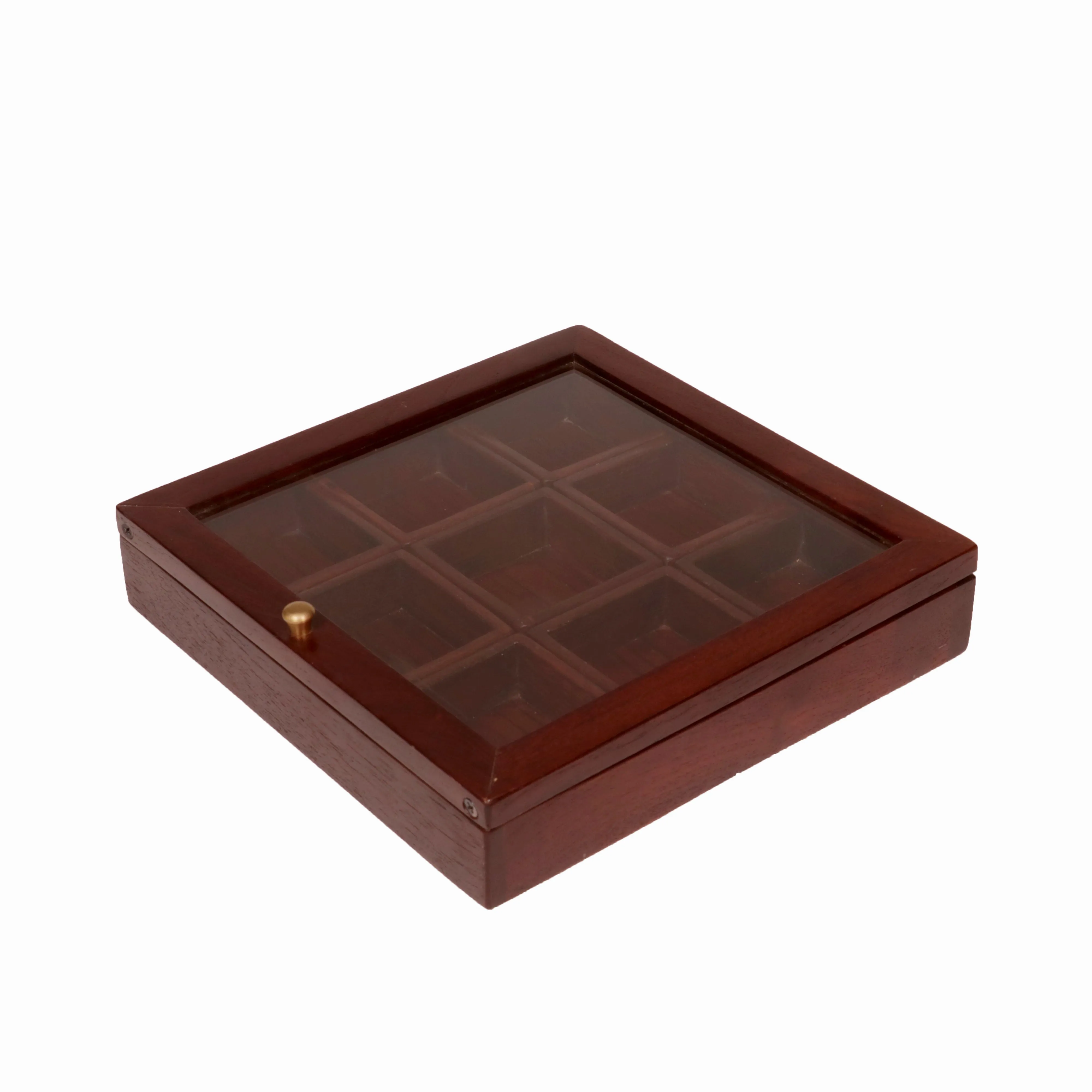 Solid Indian Teak wood Masala Box