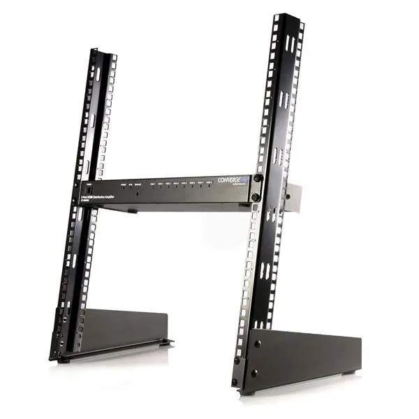 Startech.Com 12U Open Frame Network Rack - 19" 2 Post Free Standing Desktop Rack For Computer, Av, Media, It, Data & Ser