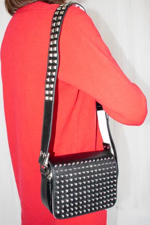 Studded All Over Adjustable Strap Bag in Black Studded All Over Adjustable Strap Bag in Black