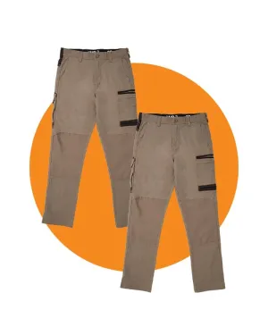 Tradies WP-3 Stretch Work Pants 2 Value Pack - Khaki/Khaki Tradies WP-3 Stretch Work Pants 2 Value Pack - Khaki/Khaki