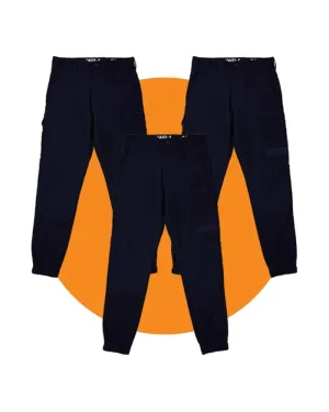 Tradies WP-4 Stretch Cuffed Work Pants Value Pack - Navy Tradies WP-4 Stretch Cuffed Work Pants Value Pack - Navy