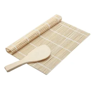 Traditional Bamboo Sushi Making Mat and Spatula Traditional Bamboo Sushi Making Mat and Spatula