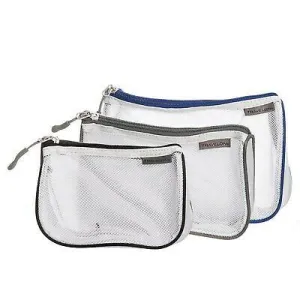 Travelon Set of 3 Assorted Piped Pouches Travelon Set of 3 Assorted Piped Pouches
