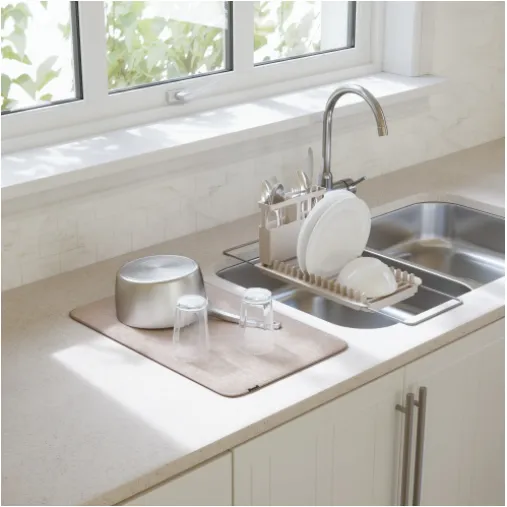 UDRY OVER THE SINK DISH RACK LATTE
