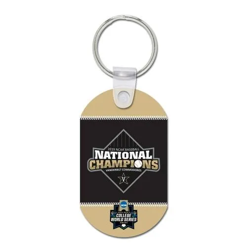 Vanderbilt Commodores 2019 Men's College World Series CWS Champions Keychain
