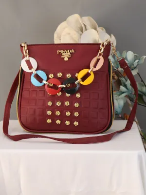 WHB07 Women's Handbag PRD Maroon WHB07 Women's Handbag PRD Maroon