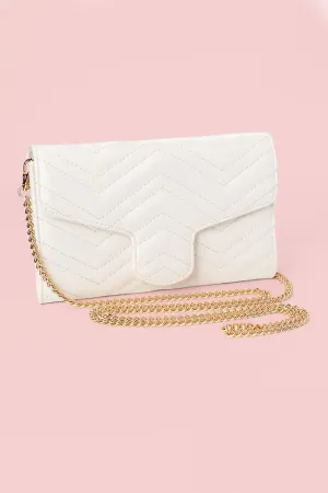 White Chevron Crossbody Purse SALE White Chevron Crossbody Purse SALE