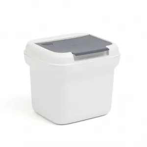 Willow Flip Top Bench Tidy Bin – 5L (White) Willow Flip Top Bench Tidy Bin – 5L (White)
